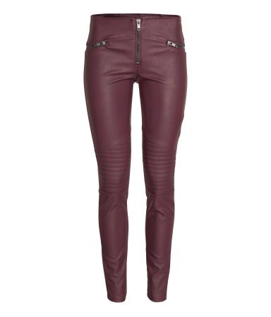 H&M (Biker Leather Leggings) $39.95